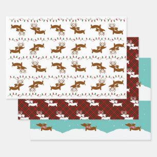 Dackel Weihnachtsgeschenk - Wrap - Beste Verkäufe Geschenkpapier Set