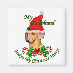 Dackel Weihnachtsgeschenke Magnet