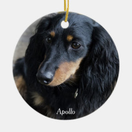 Dackel Weihnachtsschmuck Custom Foto