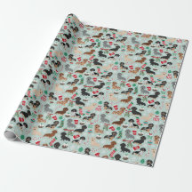 Dackel Weihnachtswrapping Paper