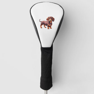 Dackel - Weiner Dog Aquarellmalerei Golf Headcover