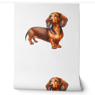 Dackel - Weiner Dog Aquarellmalerei Tapete