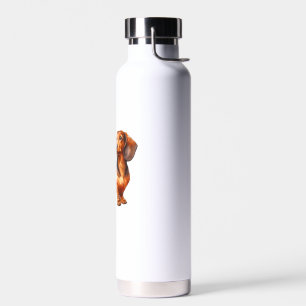 Dackel - Weiner Dog Aquarellmalerei Trinkflasche