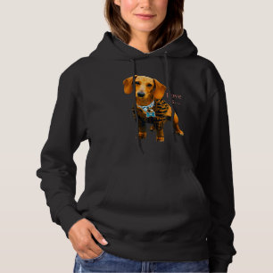 Dackel Weiner Dog Mama Vater Liebe Dackel Welpe Cu Hoodie