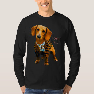 Dackel Weiner Dog Mama Vater Liebe Dackel Welpe Cu T-Shirt