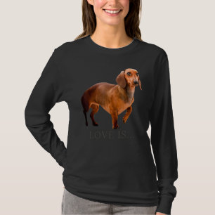 Dackel Weiner Dog Mama Vater Liebe Dackel Welpe Ni T-Shirt