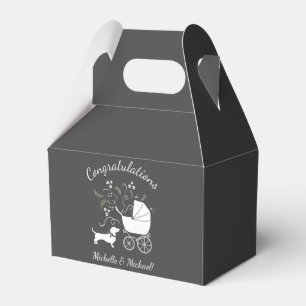 Dackel Weiner Hund Baby Duschgender Neutral Geschenkschachtel