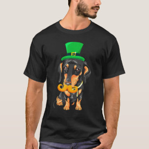 Dackel Weiner St Patrick Day Dog Tragehut T-Shirt