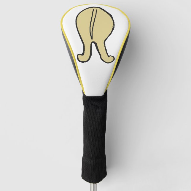 Dackel Weizenschwanz Golf Headcover (Vorderseite)