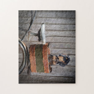 Dackel-Welpen-Puzzlespiel