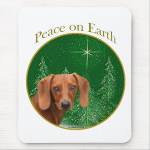Dackel Weltfrieden Mousepad