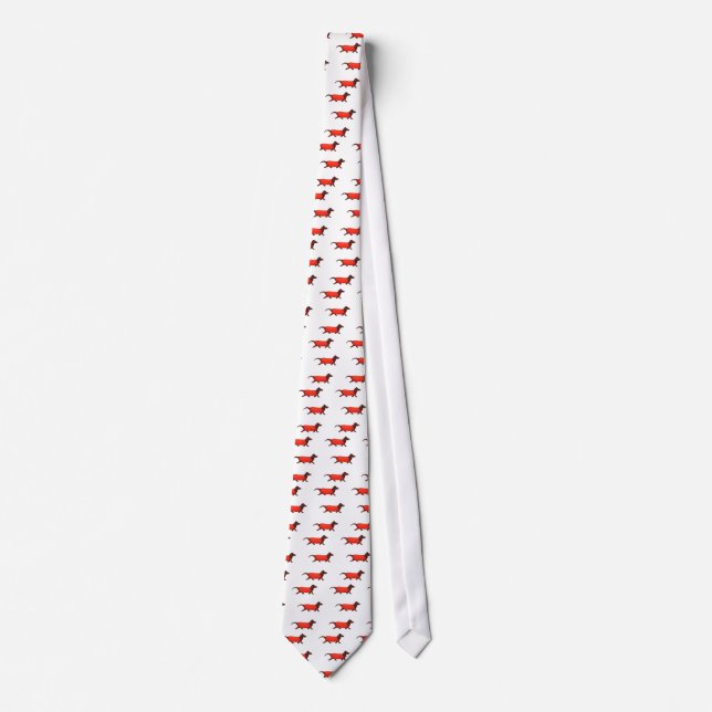 Dackel Wienie Dog Novelty Neck Tie Krawatte (Vorderseite)