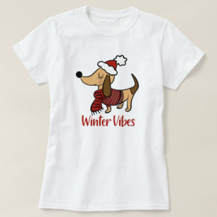 Dackel Winter Dog T - Shirt