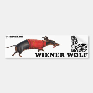 Dackel-Wolf-Autoaufkleber Autoaufkleber