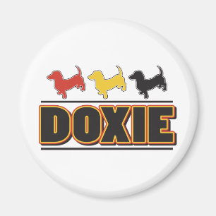 DACKEL-Word-FARBE Magnet
