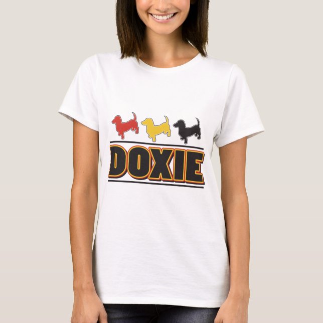 DACKEL-Word-FARBE T-Shirt (Vorderseite)