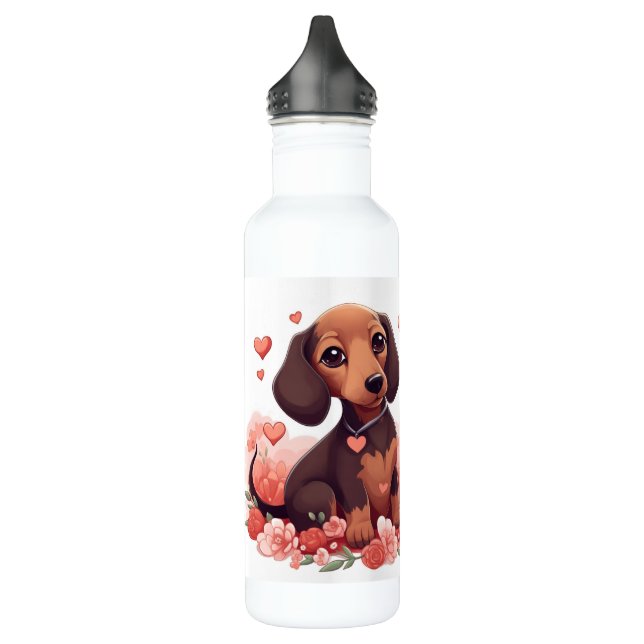 Dackel World's Best Dog Mama Edelstahlflasche (Links)