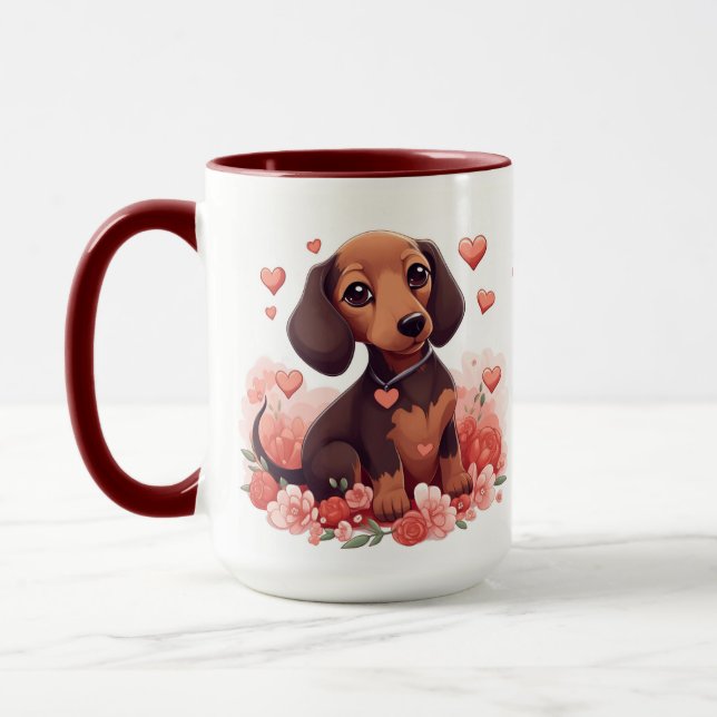 Dackel World's Best Dog Mama Tasse (Links)