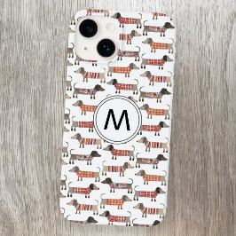 Dackel Wurst Dog Monogramm Case-Mate iPhone 14 Plus Hülle