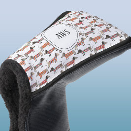 Dackel Wurst Dog Monogramm Golf Headcover