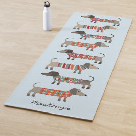 Dackel Wurst Hund Personalisiert Yogamatte