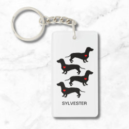 Dackel Wurst Hund Schlüsselanhänger