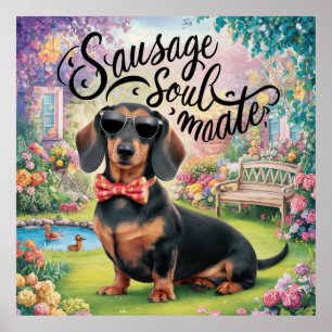 Dackel Wurst Seelachs Poster