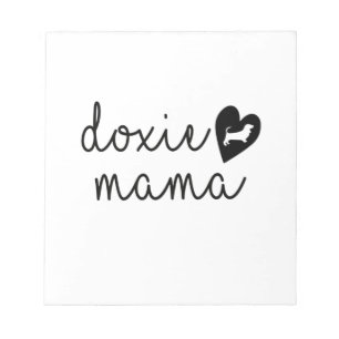 Dackel Würstchen Dog Mama Notizblock