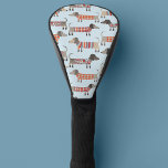 Dackel Wursthund Golf Headcover<br><div class="desc">Niedliche kleine Dackel Würstchen oder Dackel Hunde in Wollstrickbekleidung auf blauem Hintergrund. Originelle Kunst von Nic Squirrell. Ideal für Hundeliebhaber und Hundeschlittengänger.</div>