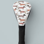 Dackel Wursthund Golf Headcover<br><div class="desc">Niedliche kleine Dackel Würstchen oder Dackel Hunde in Wollstrickbekleidung. Ideal für Hundeliebhaber und Hundeschlittengänger.</div>