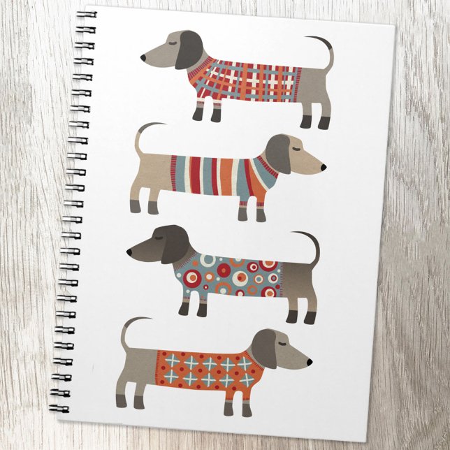 Dackel Wursthund Notizblock (Dachshund Wiener Sausage Dog notebook)