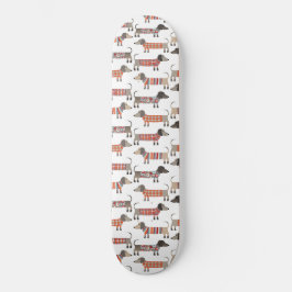 Dackel Wursthund Skateboard