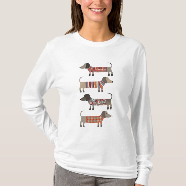 Dackel Wursthund T-Shirt (Vorderseite)