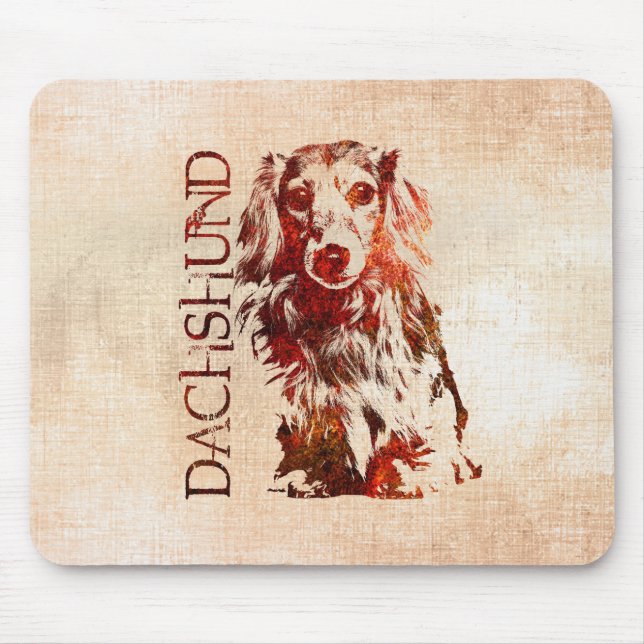 Dackelhund - Dackel Mousepad (Vorne)