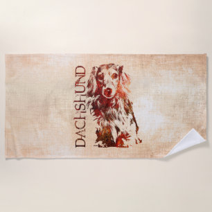 Dackelhund - Dackel Strandtuch