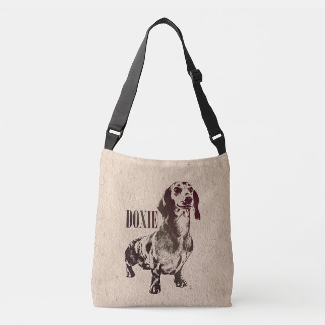 Dackelhund - Dackel Tragetaschen Mit Langen Trägern (Vorderseite)