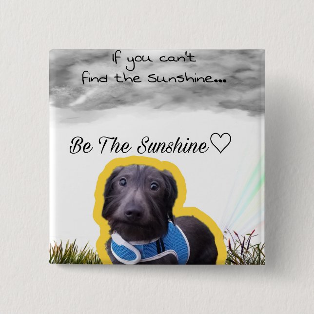 Dackelknopf Button (Vorderseite)