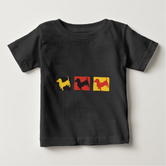 Dackeln - Dackeln in drei Kisten wiederholt Baby T-shirt