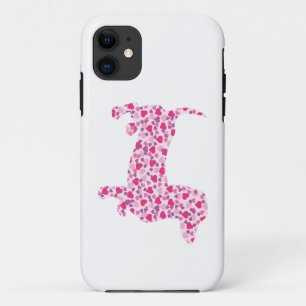 Dackeln des rosa Herzens iPhone 11 Hülle