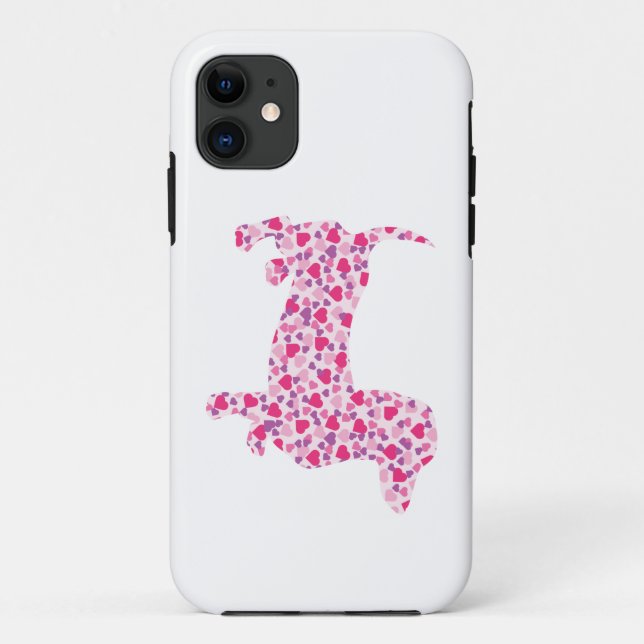 Dackeln des rosa Herzens Case-Mate iPhone Hülle (Rückseite)