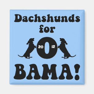 Dackeln für Obama Magnet