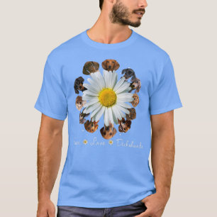 Dackeln Hunde Peace Liebe Daisy Dackeln Mama T-Shirt