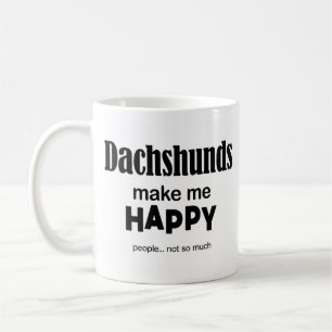 Dackeln machen mich glücklich kaffeetasse