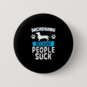 Dackeln mit meinen Freunden Button