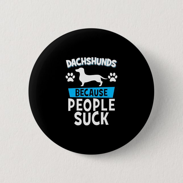 Dackeln mit meinen Freunden Button (Vorderseite)