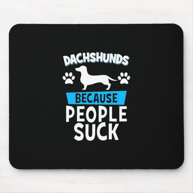 Dackeln mit meinen Freunden Mousepad (Vorne)