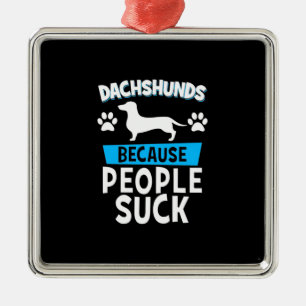 Dackeln mit meinen Freunden Ornament Aus Metall