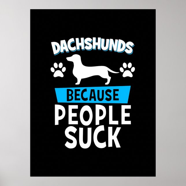 Dackeln mit meinen Freunden Poster (Vorne)