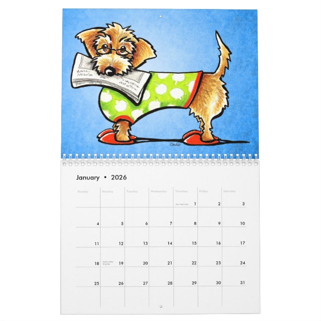 Dackeln Off-Leash Art™ Vol. 1 Kalender (Jan 2026)