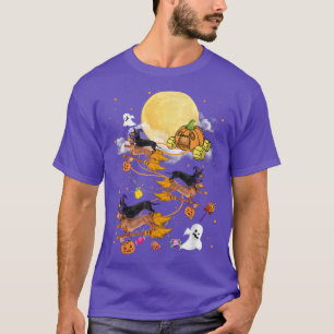 Dackeln reiten Hexenhund Dackel Hund Lo T-Shirt
